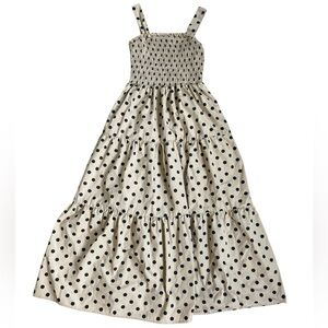 TCEC Polka Dot Smocked Maxi Dress
